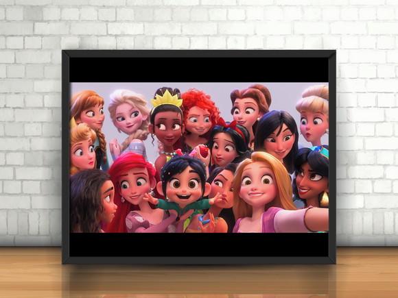 Quadro / Wifi Ralph / Princesas