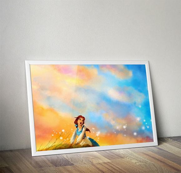 Quadro A Bela e a Fera