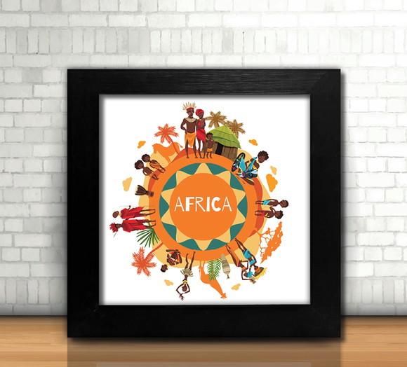 Quadro Africa (20x20cm)