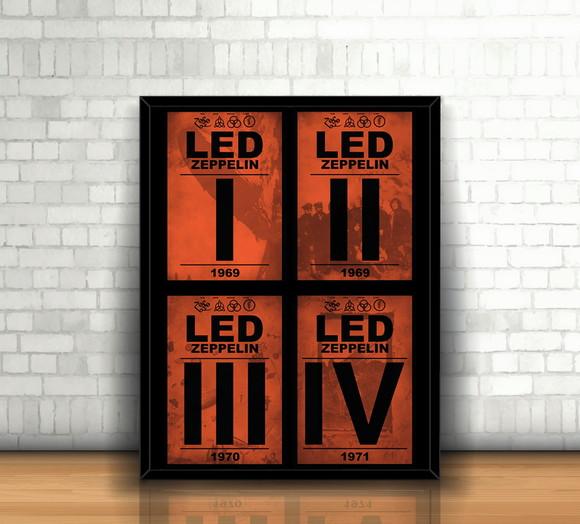 Quadro Albuns / Led Zeppelin