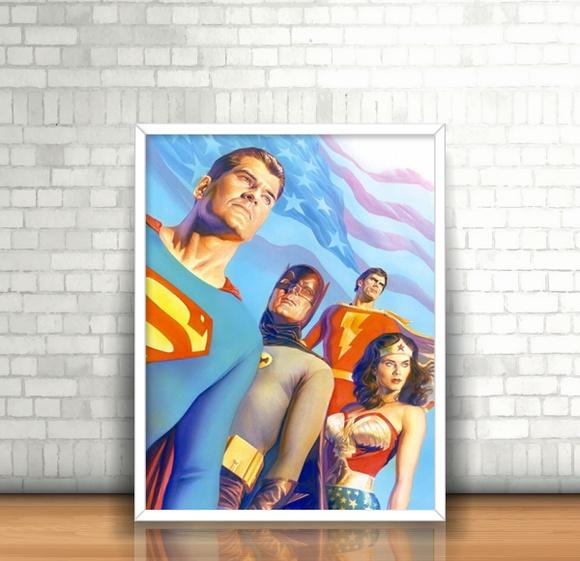 Quadro Alex Ross / Liga da Justiça