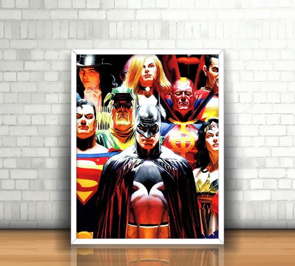 Quadro Alex Ross / Liga da Justiça