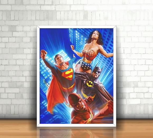 Quadro Alex Ross / Liga da Justiça