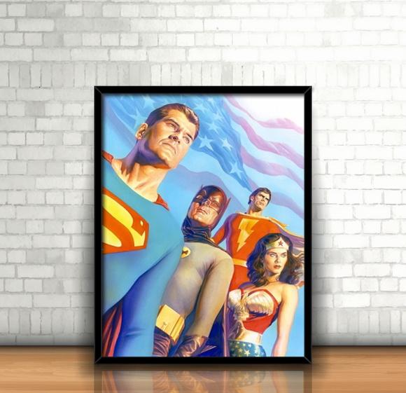 Quadro Alex Ross / Liga da Justiça
