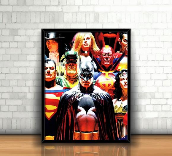 Quadro Alex Ross / Liga da Justiça