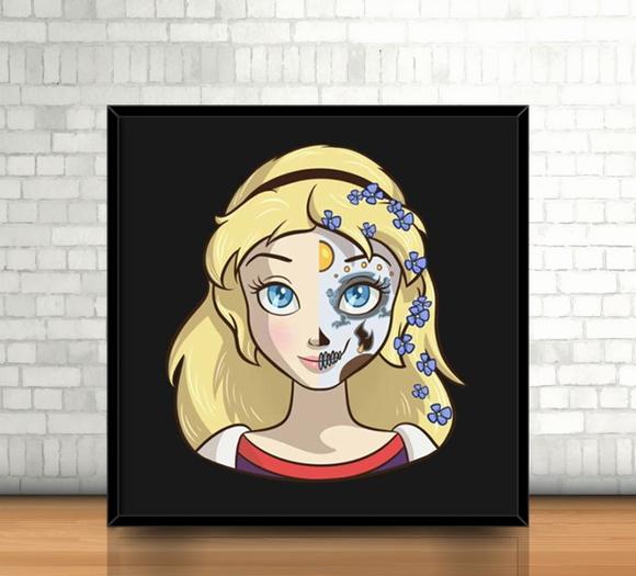 Quadro Alice/Catrina (20x20cm)