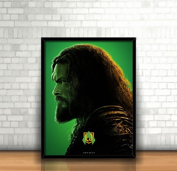 Quadro Aquaman / Liga da Justiça
