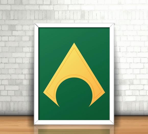 Quadro Aquaman / Sìmbolo
