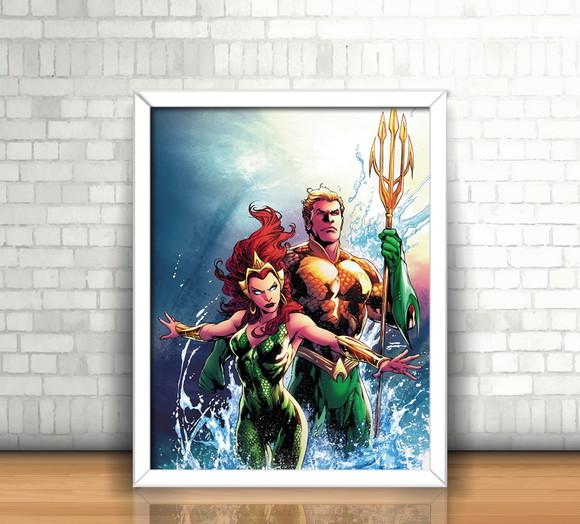 Quadro Aquaman & Mera