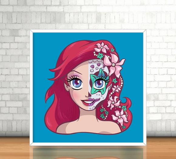 Quadro Ariel/Catrina (20x20cm)