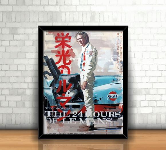 Quadro As 24 Horas de Le Mans / Steve McQueen