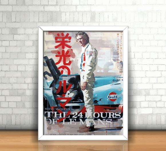 Quadro As 24 Horas de Le Mans / Steve McQueen