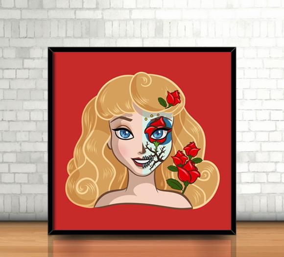 Quadro Aurora/Catrina (20x20cm)