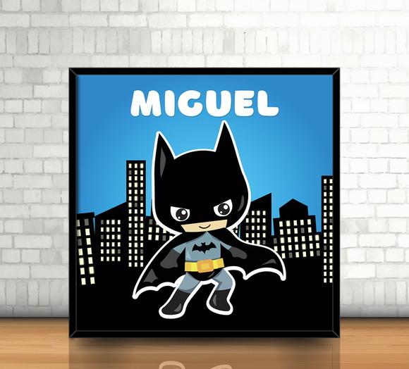 Quadro Batman / Personalizado (20x20cm)