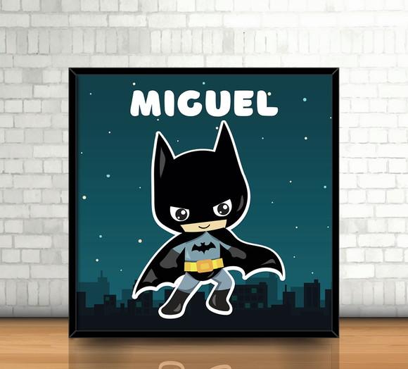 Quadro Batman / Personalizado (20x20cm)