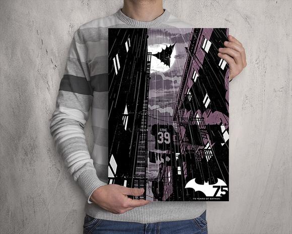 Quadro Batman 75 Anos