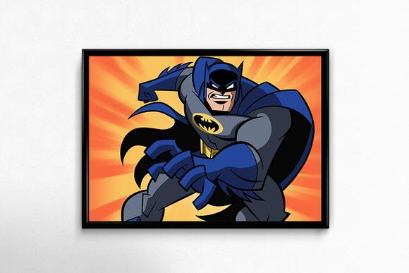 Quadro Batman Bravos e Destemidos