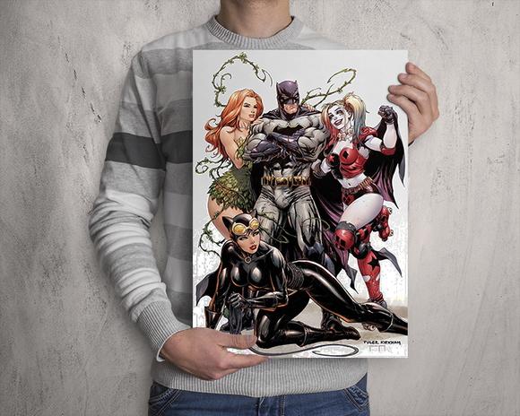 Quadro Batman e Vilãs de Gotham