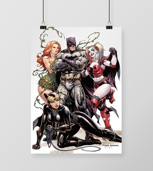 Quadro Batman e Vilãs de Gotham