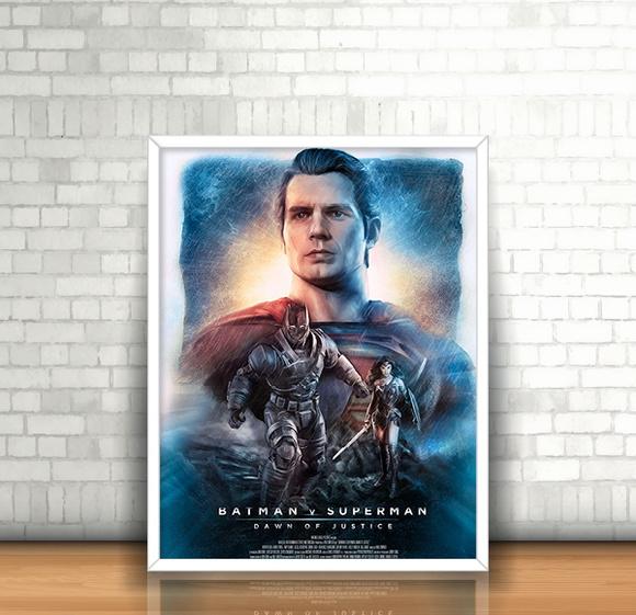 Quadro Batman vs Superman