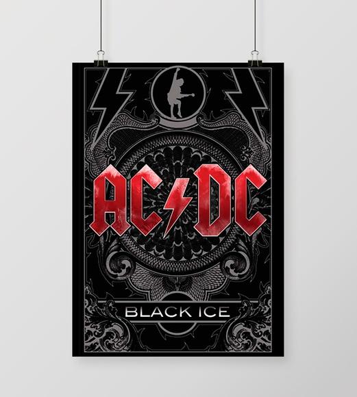 Quadro Black Ice - AC/DC