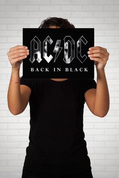 Quadro Black in Black - AC/DC