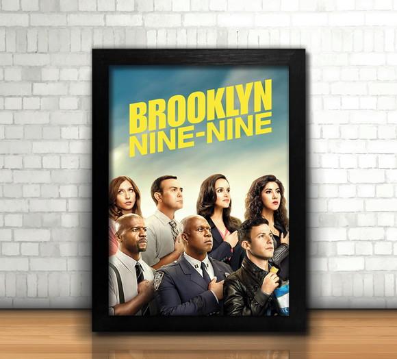 Quadro Brooklyn Nine Nine / 20x30cm / com Vidro