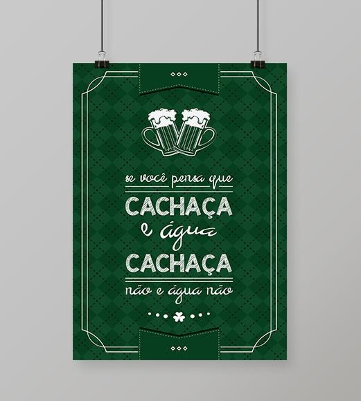 Quadro Cachaça não é Água