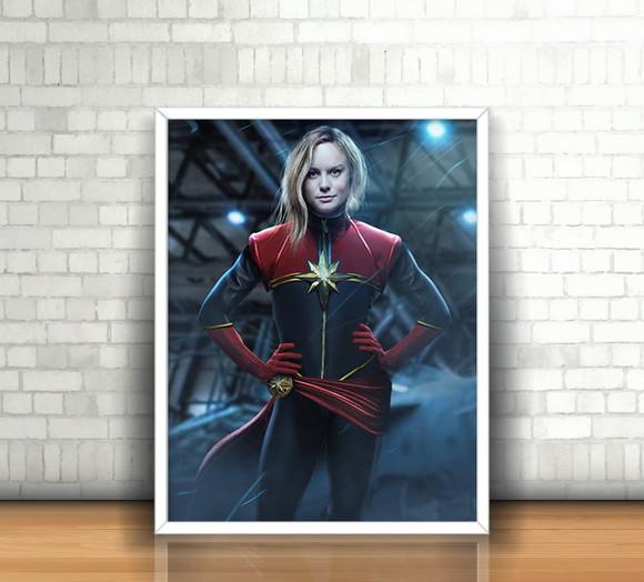 Quadro Capitã Marvel