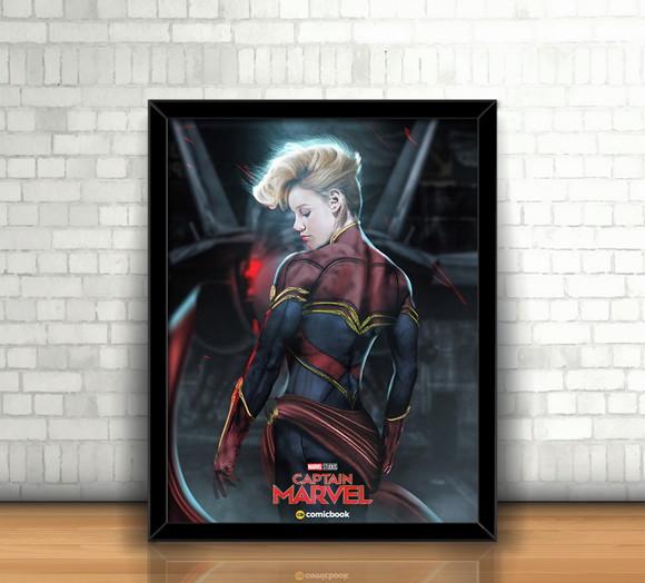 Quadro Capitã Marvel