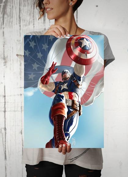 Quadro Capitão América