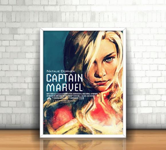 Quadro Capitã Marvel