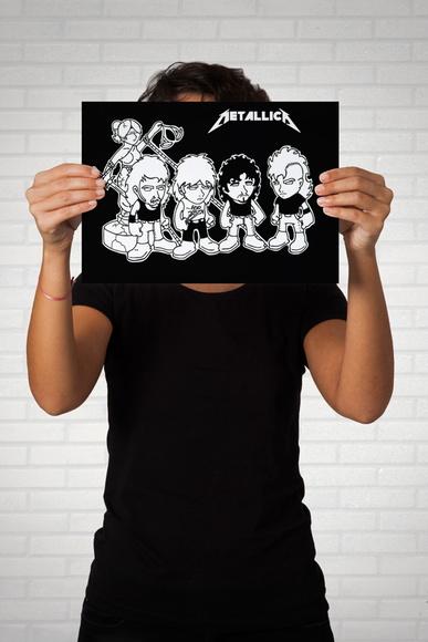 Quadro Cartoon / Metallica