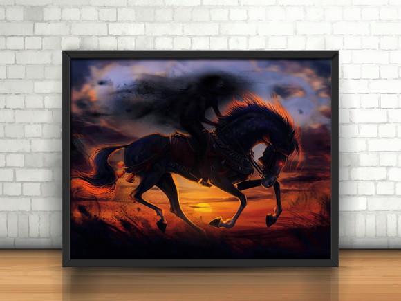Quadro Cavaleiros do Apocalipse (Trevas)