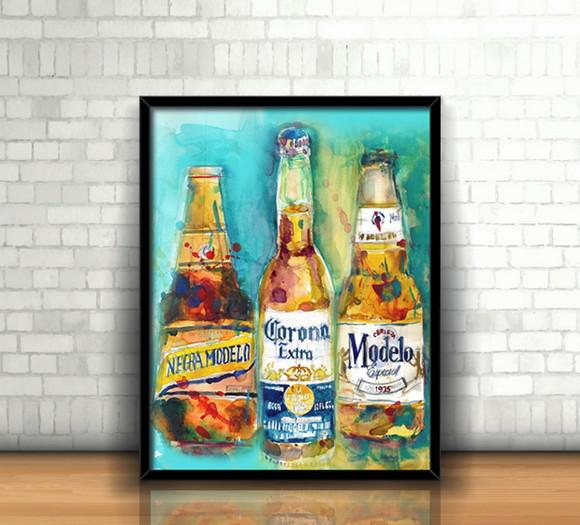 Quadro Cerveja Corona