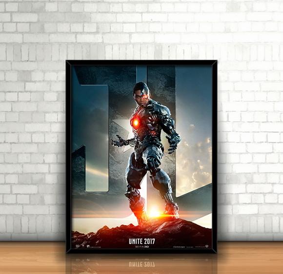 Quadro Cyborg / Liga da Justiça