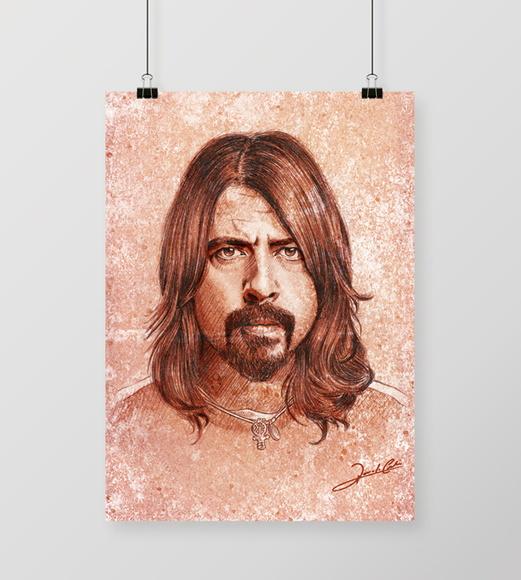 Quadro Dave Grohl / Foo Fighters