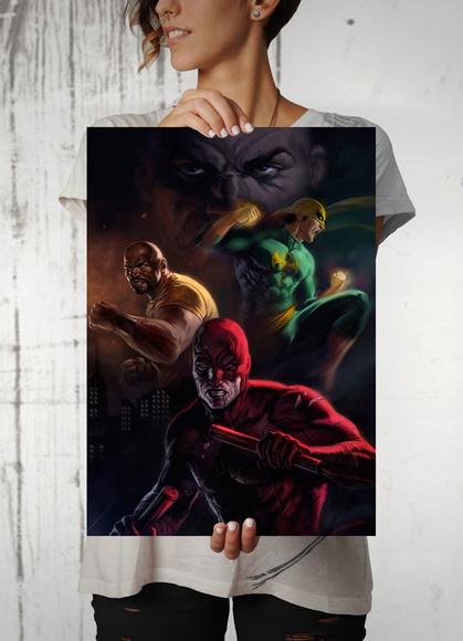 Quadro Demolidor / Defensores