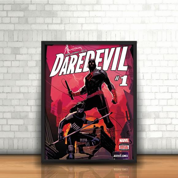 Quadro Demolidor e Gambit