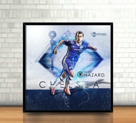 Quadro Eden Hazard / Chelsea
