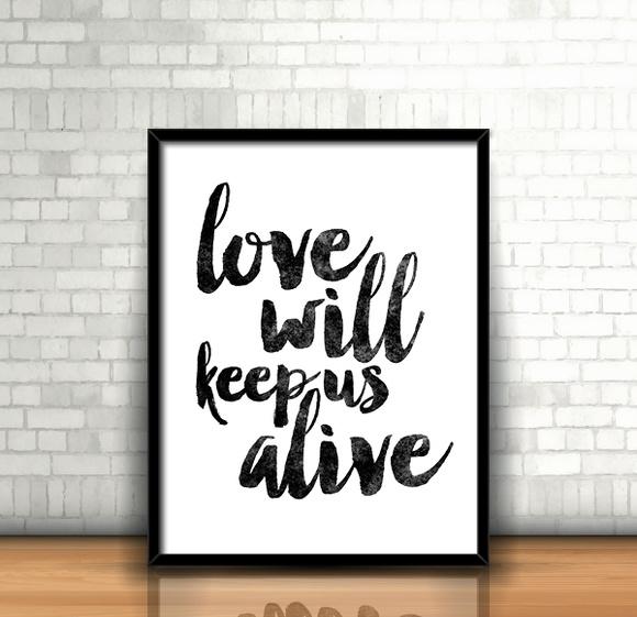 Quadro Eagles / Love Will Keep Us Alive