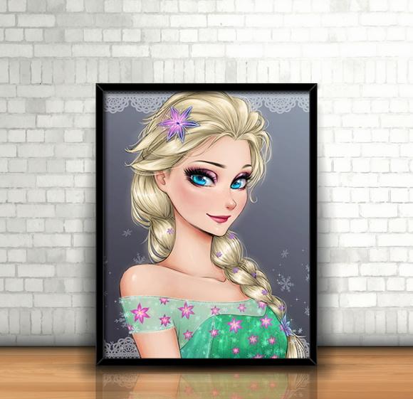 Quadro Elsa (Frozen) / Anime