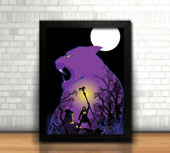 Quadro Esqueleto / He-Man / 20x30cm / com vidro