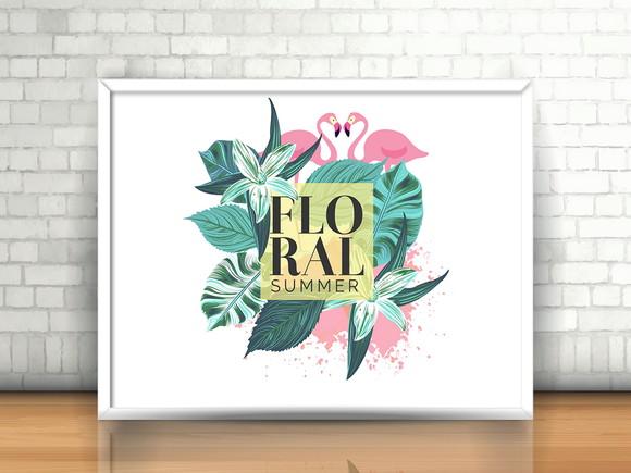 Quadro Flamingo