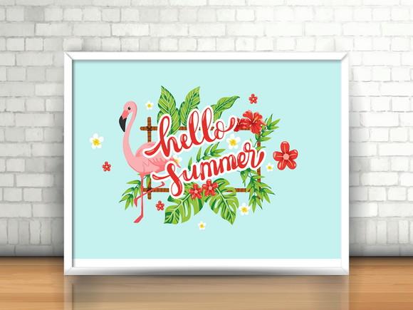 Quadro Flamingo
