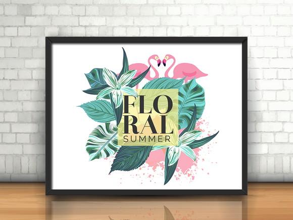 Quadro Flamingo