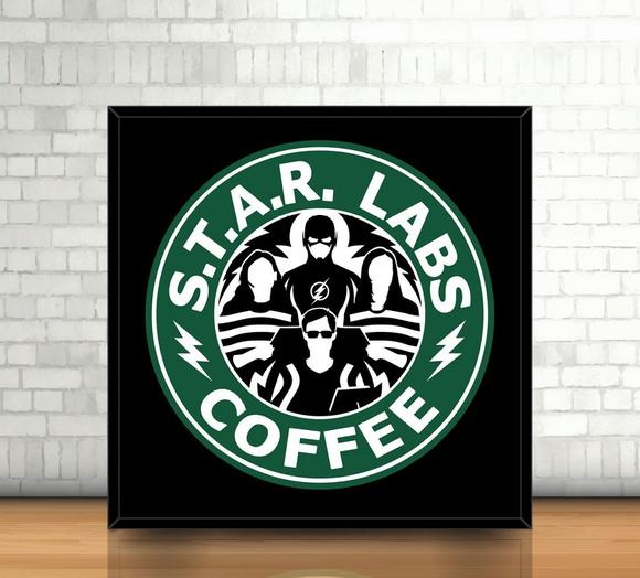 Quadro Flash / STAR Labs Coffee (20x20cm)