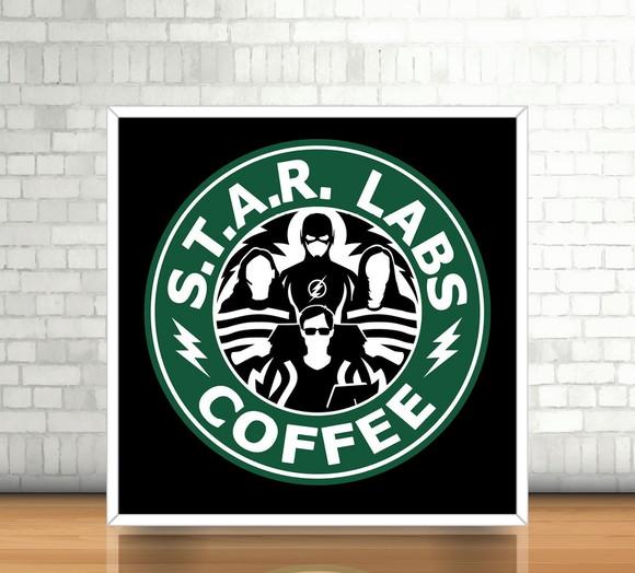 Quadro Flash / STAR Labs Coffee (20x20cm)