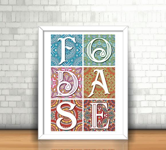 Quadro Foda-se / Mosaico
