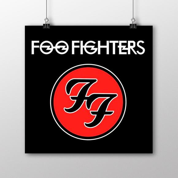 Quadro Foo Fighters (20x20cm)